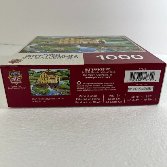 Master Pieces Art Poulín Gallery "Honey Mill" 1000 Piece Jigsaw Puzzle Complete - Picture 3 of 4